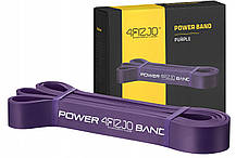 Еспандер-петля 4FIZJO Power Band 32 мм 17-26 кг резинка для фітнесу і спорту Violet (P-5907222931073), фото 5