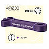 Еспандер-петля 4FIZJO Power Band 32 мм 17-26 кг резинка для фітнесу і спорту Violet (P-5907222931073), фото 8
