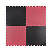 Мат-пазл (ласточкин хвост) 4FIZJO Mat Puzzle EVA 100 x 100 x 2 cм 4FJ0168 Black/Red al Original 736