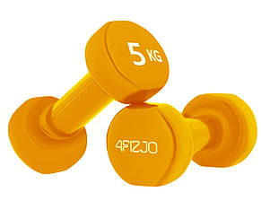 Гантелі вінілові 4FIZJO Classic 2 x 5 кг (P-5907739312808), фото 1