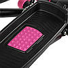 Степпер поворотний (міні-степпер) з еспандерами SportVida SV-HK0360 Black/Pink, фото 8