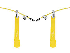 Скакалка швидкісна для кросфіту 4FIZJO Standard+ Yellow (P-5907739311535), фото 3