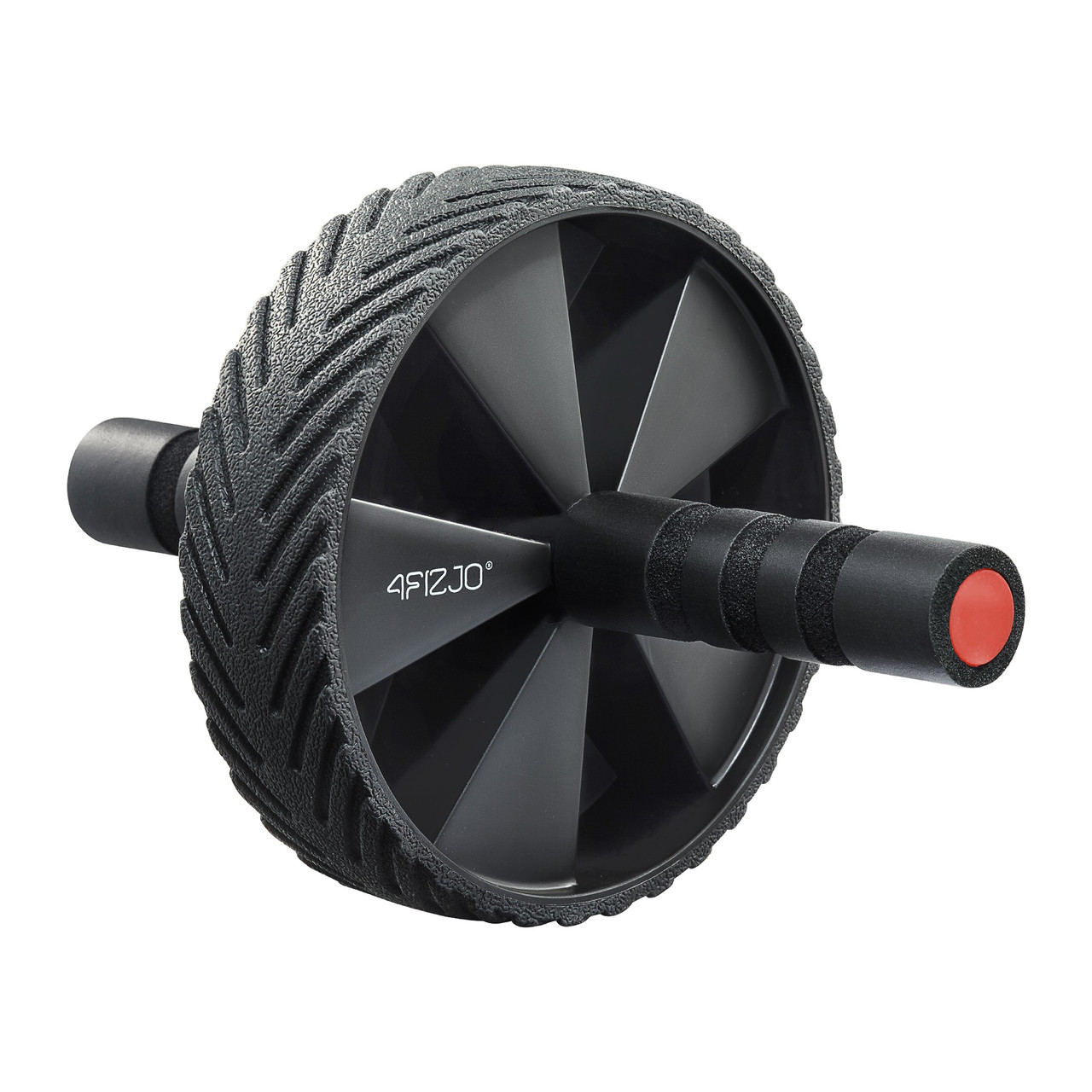 Ролик (гімнастичне колесо) для преса 4FIZJO Ab Wheel Black/Red (P-5907739311559)