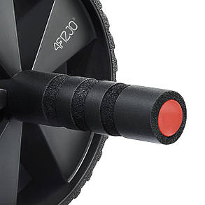 Ролик (гімнастичне колесо) для преса 4FIZJO Ab Wheel Black/Red (P-5907739311559), фото 4