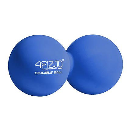 Масажний м'яч подвійний 4FIZJO Lacrosse Double Ball 6.5 x 13.5 см Blue (P-5907739314321), фото 1