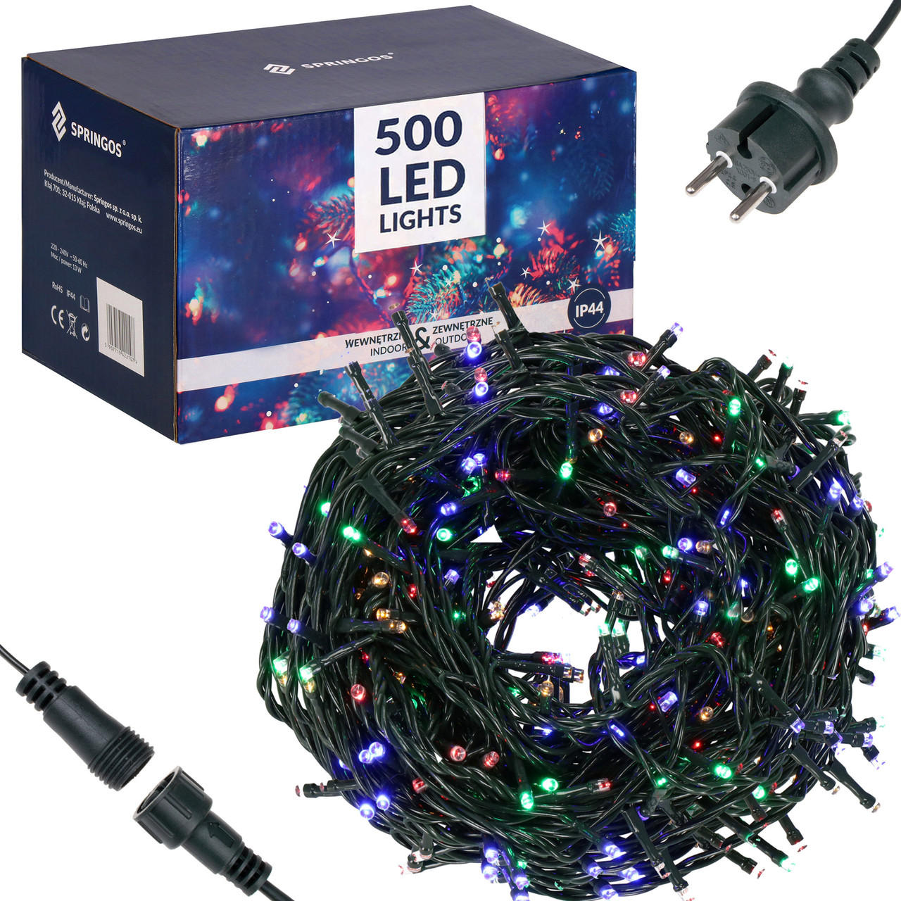 Гірлянда вулична (зовнішня) Springos 30 м 500 LED CL0526 Mix
