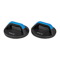 Упори для віджимань поворотні 4FIZJO Push-up Bars Black/Blue (P-5907739312488), фото 4