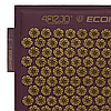 Килимок акупунктурний з подушкою 4FIZJO Eco Mat Аплікатор Кузнєцова Wine Red/Gold (P-5907739312907), фото 9