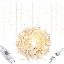 Гірлянда бахрома вулична (зовнішня) Springos 8 м 200 LED CL0201 Warm White, фото 6