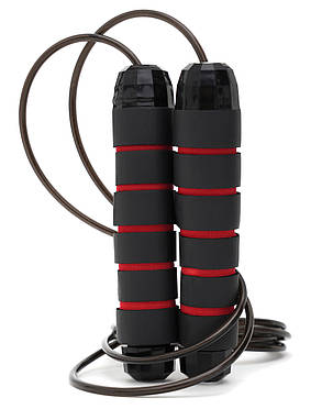 Скакалка швидкісна для кросфіту Cornix Speed Rope Classic XR-0150 Black/Red, фото 1