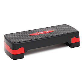 Степ-платформа 2-ступінчаста Cornix 68 х 28 х 10-15 см XR-0190 Black/Red