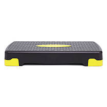 Степ-платформа 2-ступінчаста Cornix 68 х 28 х 10-15 см XR-0192 Black/Yellow, фото 5