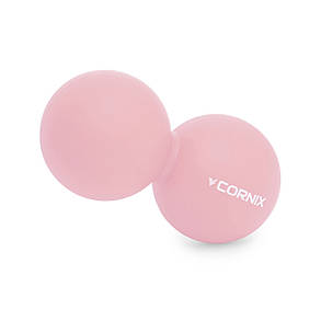 Масажний м'яч Cornix Lacrosse DuoBall 6.3 x 12.6 см XR-0116 Coral, фото 4