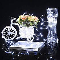 Гірлянда на батарейках Springos 4.9 м 50 LED Pilot CL0106 Cold White, фото 6
