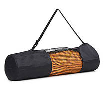 Килимок спортивний Cornix TPE 183 x 61 x 0.6 см для йоги та фітнесу XR-0001 Orange/Black, фото 4