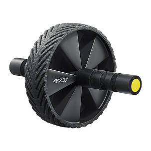 Ролик (гімнастичне колесо) для преса 4FIZJO Ab Wheel Black/Yellow (P-5907739314840), фото 1
