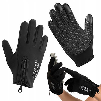 Рукавички для бігу 4FIZJO Size S Black (P-5907739318114), фото 1