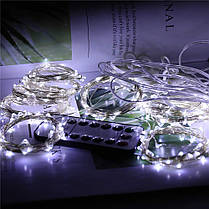Гірлянда водоспад (штора) Springos 2 x 2 м 400 LED CL0098 Cold White, фото 4