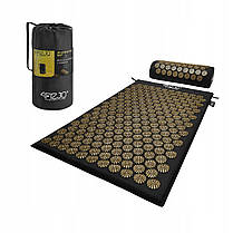 Килимок акупунктурний з валиком 4FIZJO Classic Mat Аплікатор Кузнєцова Black/Gold (P-5907739314987), фото 3