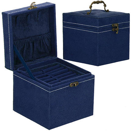 Скринька для прикрас (футляр для біжутерії) Springos 12 x 12 x 12 см HA1089, фото 1