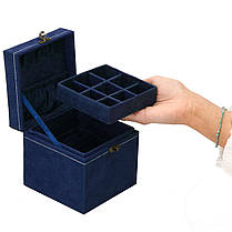Скринька для прикрас (футляр для біжутерії) Springos 12 x 12 x 12 см HA1089, фото 3