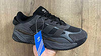 Мужские кроссовки Adidas Niteball демисезонные комбинированные черные р 41-45