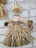 Кукла з натуральних матеріалів, оберіг мотанка мотанка з сухоцвітів,32-34 см, фото 3