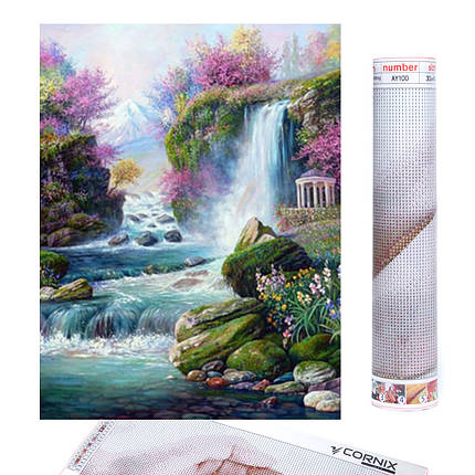 Набір алмазної мозаїки (вишивки) Cornix Art 40 x 30 см AY98, фото 1