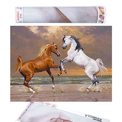 Набір алмазної мозаїки (вишивки) Cornix Art 40 x 30 см AY99, фото 1