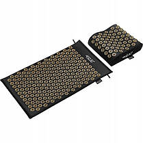 Килимок акупунктурний з подушкою 4FIZJO Ergo Mat Аплікатор Кузнєцова Black/Gold (P-5907739313881), фото 5