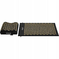 Килимок акупунктурний з подушкою 4FIZJO Ergo Mat Аплікатор Кузнєцова Black/Gold (P-5907739313881), фото 4