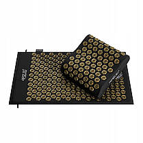 Килимок акупунктурний з подушкою 4FIZJO Ergo Mat Аплікатор Кузнєцова Black/Gold (P-5907739313881), фото 3