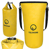 Гермомішок TSUNAMI Dry Pack 30 л водозахисний Yellow (P-5907739314086), фото 3