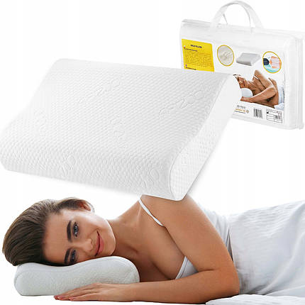 Подушка ортопедична 4FIZJO Ergo 40 x 60 см для сну White (P-5907739317018), фото 1