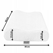 Подушка ортопедична 4FIZJO Ergo 40 x 60 см для сну White (P-5907739317018), фото 4