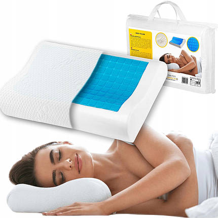 Подушка ортопедична 4FIZJO Ergo+ 40 x 60 см охолоджуюча для сну White (P-5907739317025), фото 1