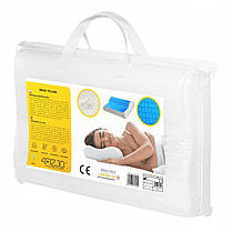 Подушка ортопедична 4FIZJO Ergo+ 40 x 60 см охолоджуюча для сну White (P-5907739317025), фото 6