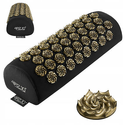 Валик акупунктурний 4FIZJO Standard Аплікатор Кузнєцова Black/Gold (P-5907739316936), фото 1