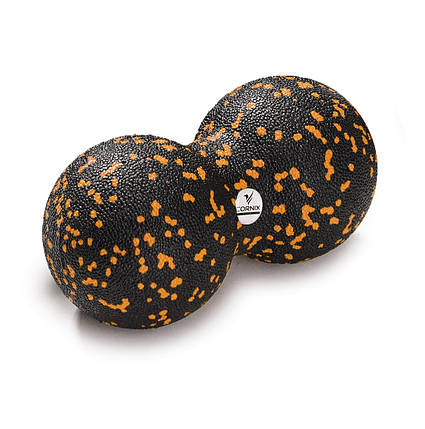 Масажний м'яч подвійний Cornix EPP DuoBall 8 x 16 см XR-0125, фото 3