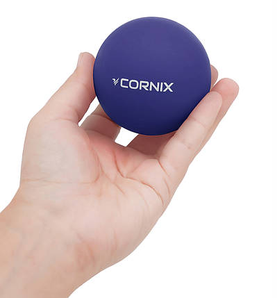 Масажний м'яч Cornix Lacrosse Ball 6.3 см XR-0229 Navy Blue, фото 3