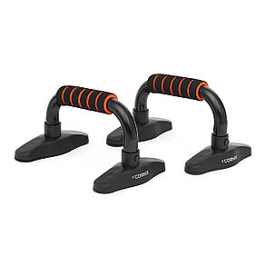 Упори для віджимань Cornix Push-up Bars XR-0168 Black/Orange, фото 1
