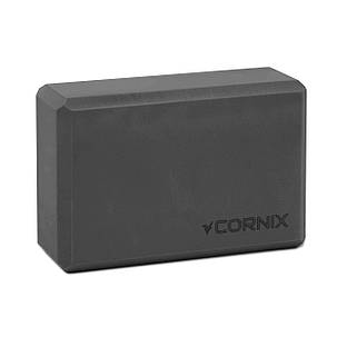Блок для йоги Cornix EVA 22.8 x 15.2 x 7.6 см XR-0099 Black, фото 1