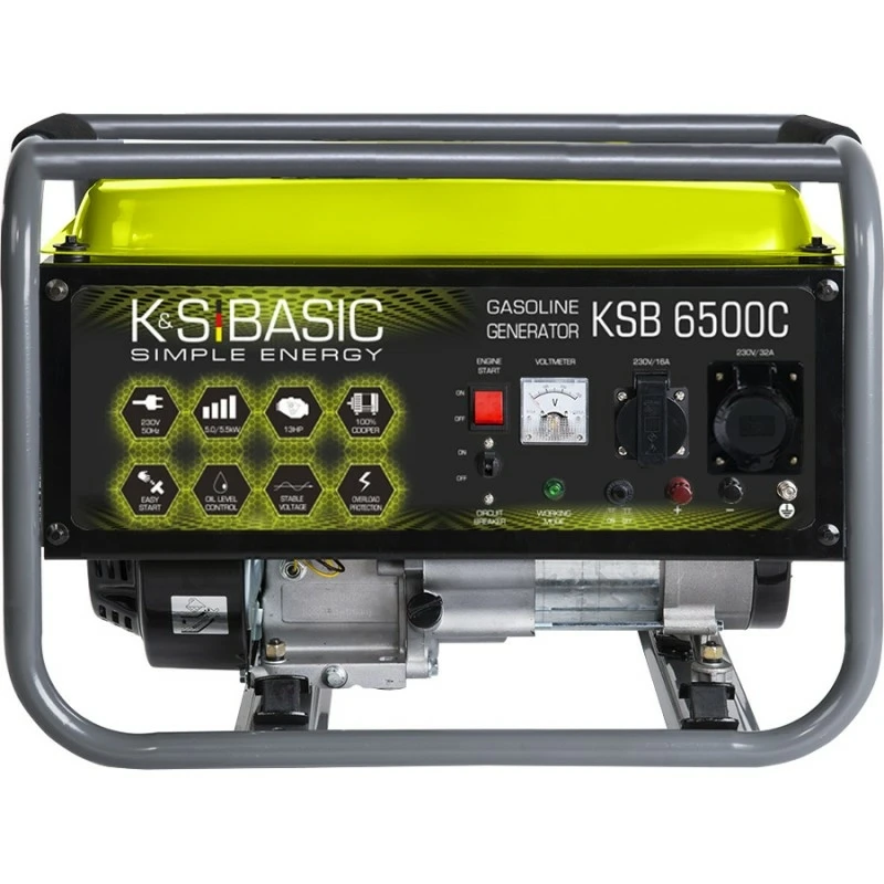 Бензиновый генератор «K&S Basic» KSB 6500C, (04585) - фото 3 - id-p1997393808
