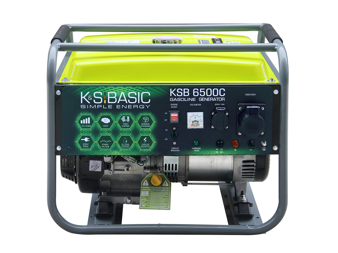 Бензиновый генератор «K&S Basic» KSB 6500C, (04585) - фото 4 - id-p1997393808