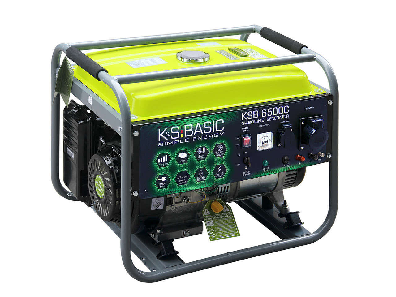 Бензиновый генератор «K&S Basic» KSB 6500C, (04585) - фото 5 - id-p1997393808