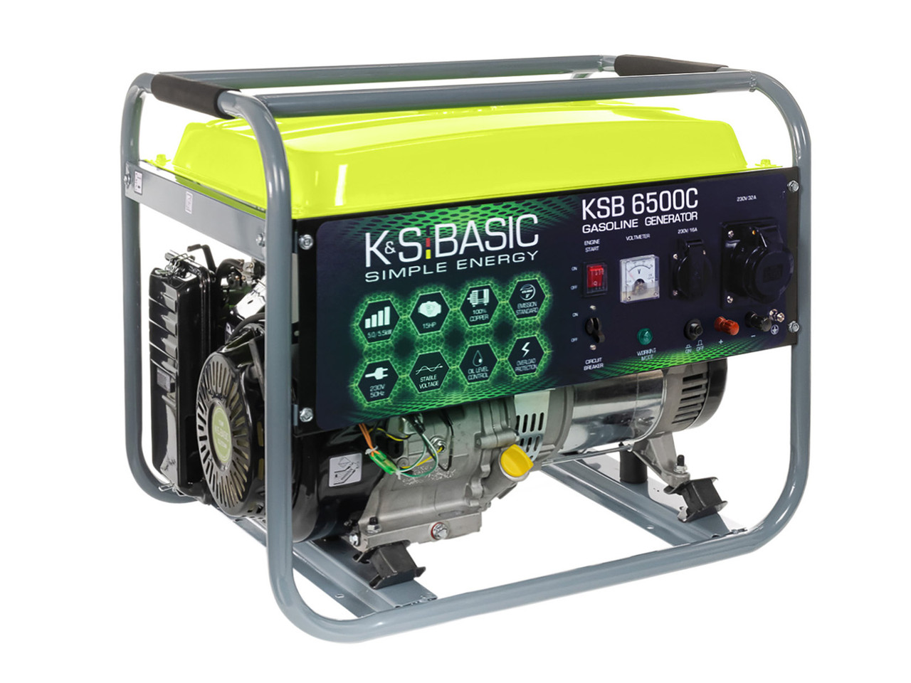 Бензиновый генератор «K&S Basic» KSB 6500C, (04585) - фото 6 - id-p1997393808