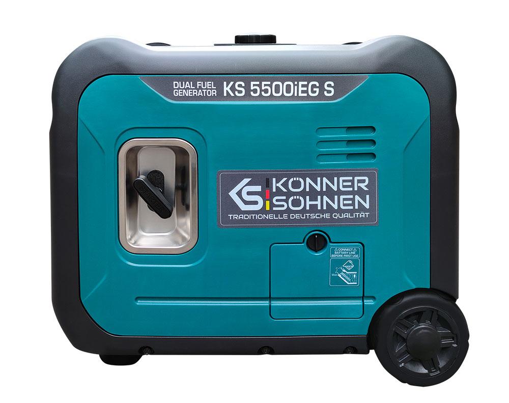 Двухтопливный (газ/бензин) генератор инверторного типа Konner&Sohnen KS 5500iEG S, (5491) - фото 10 - id-p1997393810