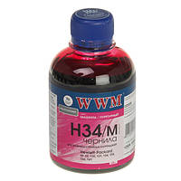 Водорозчинні чорнила WWM для HP (H34/M), Magenta 200г