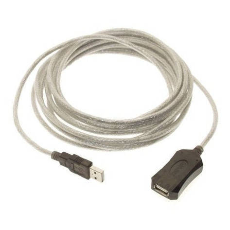 USB 2.0 подовжувач активний репітер, кабель AM - AF, 5м, фото 1