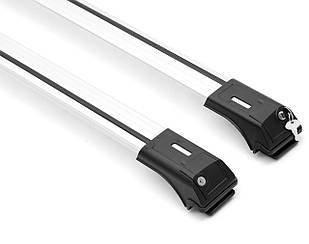 Поперечки на Volkswagen Amarok (2010-2022) Skybar V1 grey 2 шт. Аеродинамічні Сірі